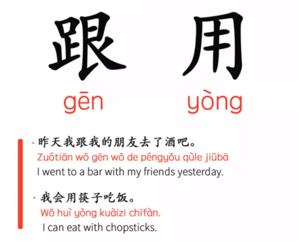 with in Chinese